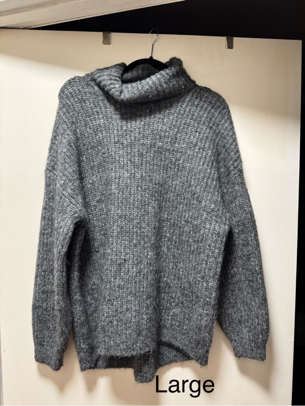 Cozy Gray Turtleneck Sweater